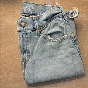 American Eagle Outfitters Light Blue Straight Leg Jeans